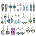 Bohemian Teardrop Dangle Earring Set
